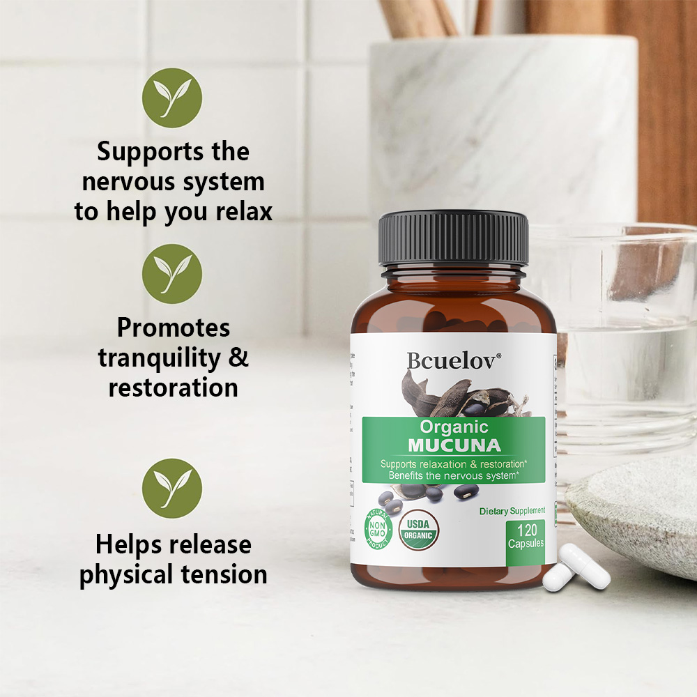Organic Mucuna Capsules - Supp - Tulsi Holy Basil ulasan dan harga