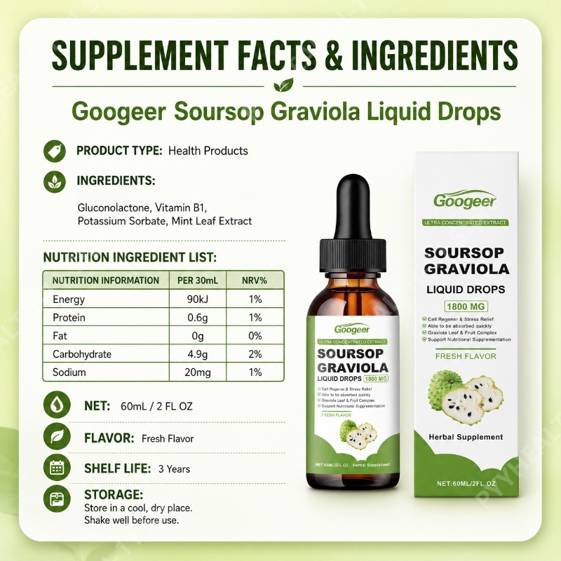 Soursop Graviola Leaf and Frui - Herbal Wellness Liquid ulasan dan harga