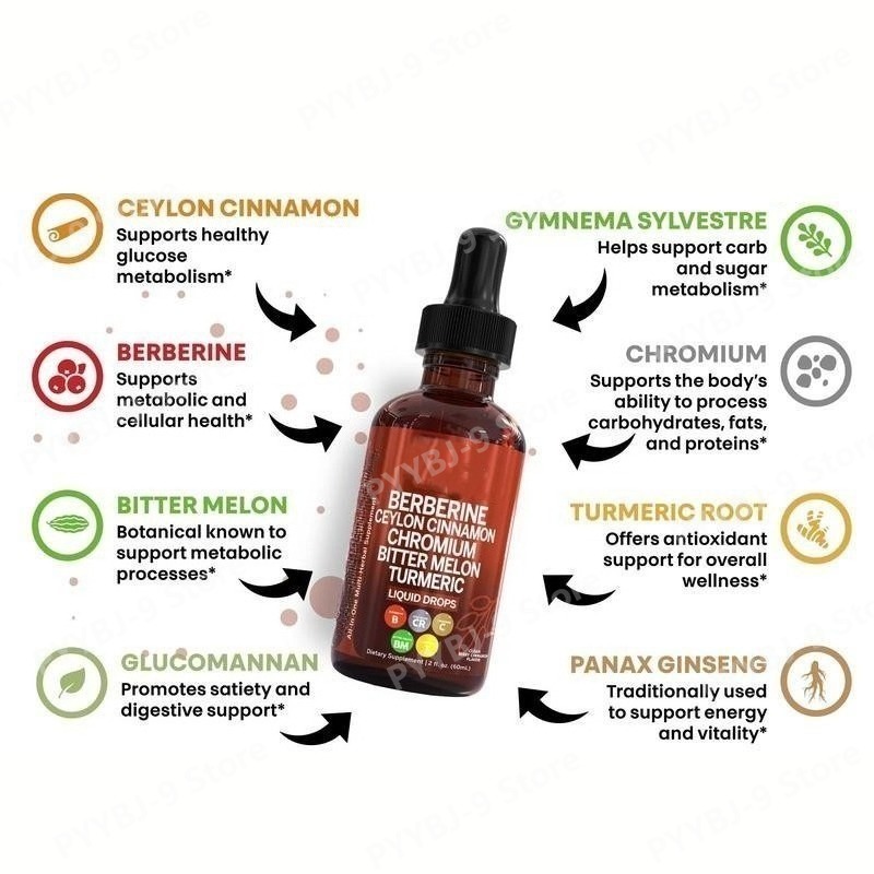 Berberine Chromium Turmeric Gi - Herbal Wellness Liquid ulasan dan harga