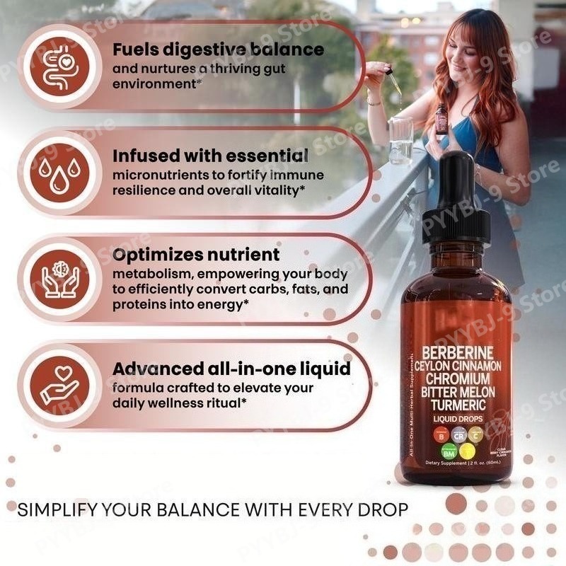 Berberine Chromium Turmeric Gi - Herbal Wellness Liquid ulasan dan harga