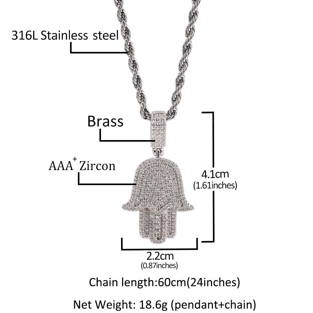 UWIN Mini Hamsa Hand Pendent N - Tulsi Holy Basil ulasan dan harga