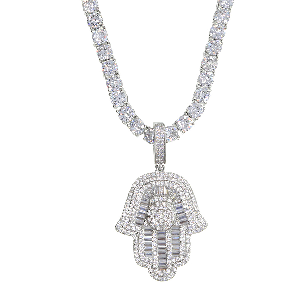 New Hamsa Hand Pendant Necklac - Tulsi Holy Basil ulasan dan harga