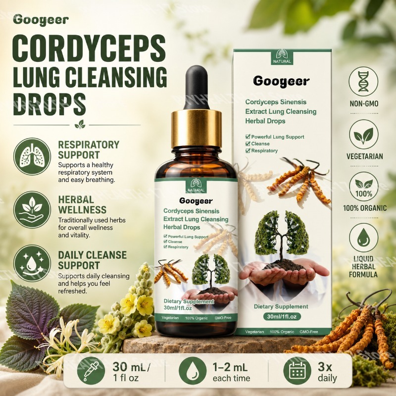 Googeer Cordyceps Drops Herbal - Herbal Wellness Liquid ulasan dan harga