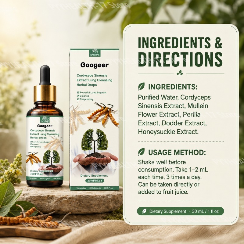 Googeer Cordyceps Drops Herbal - Herbal Wellness Liquid ulasan dan harga
