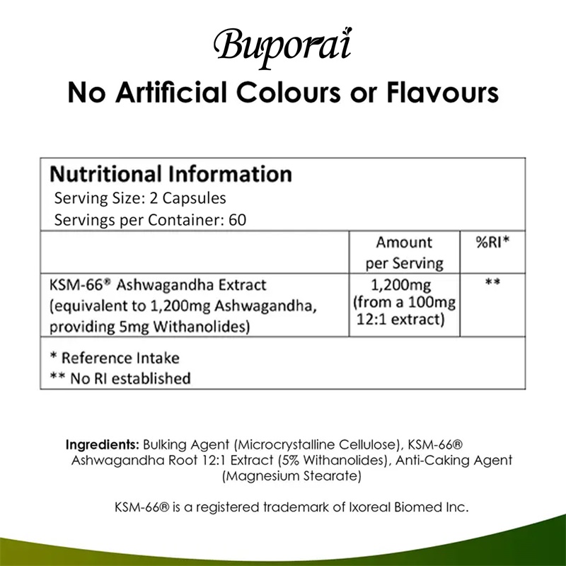 Ashwagandha KSM-66 1200mg - Su - Tulsi Holy Basil ulasan dan harga
